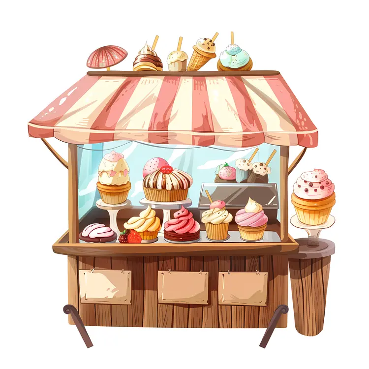 Vintage Ice Cream Stand