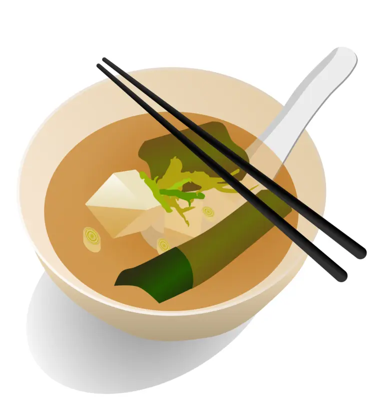 Miso Soup with Tofu and Seaweed