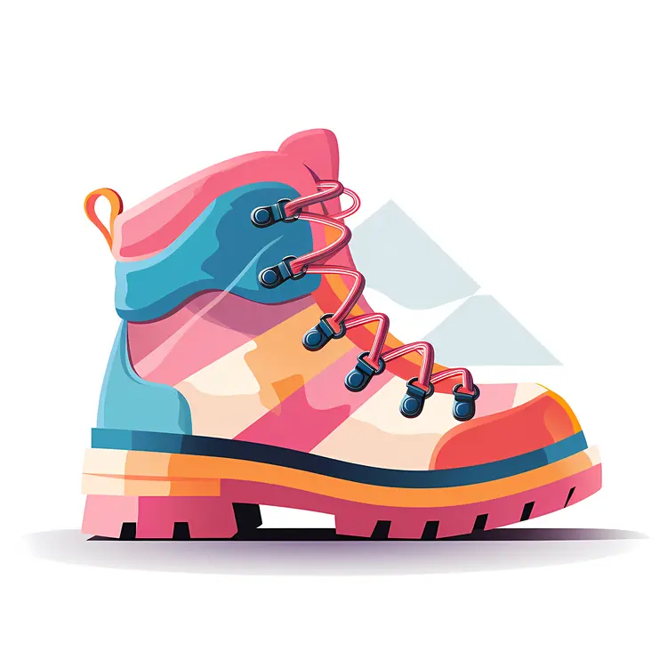 Colorful Hiking Boot for Outdoor Adventures