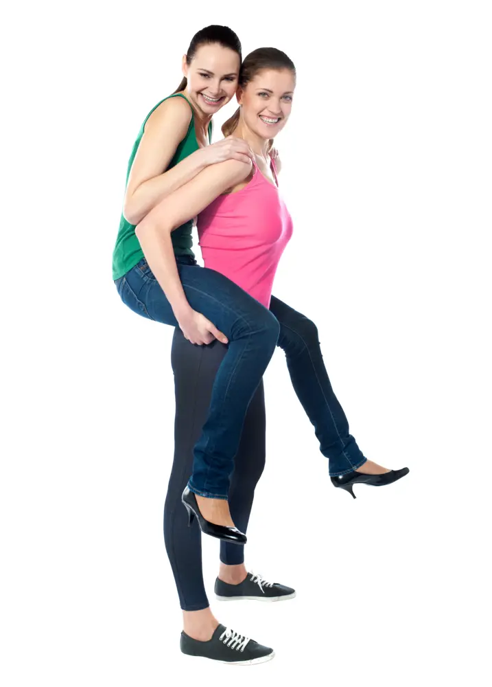Two Happy Women Together