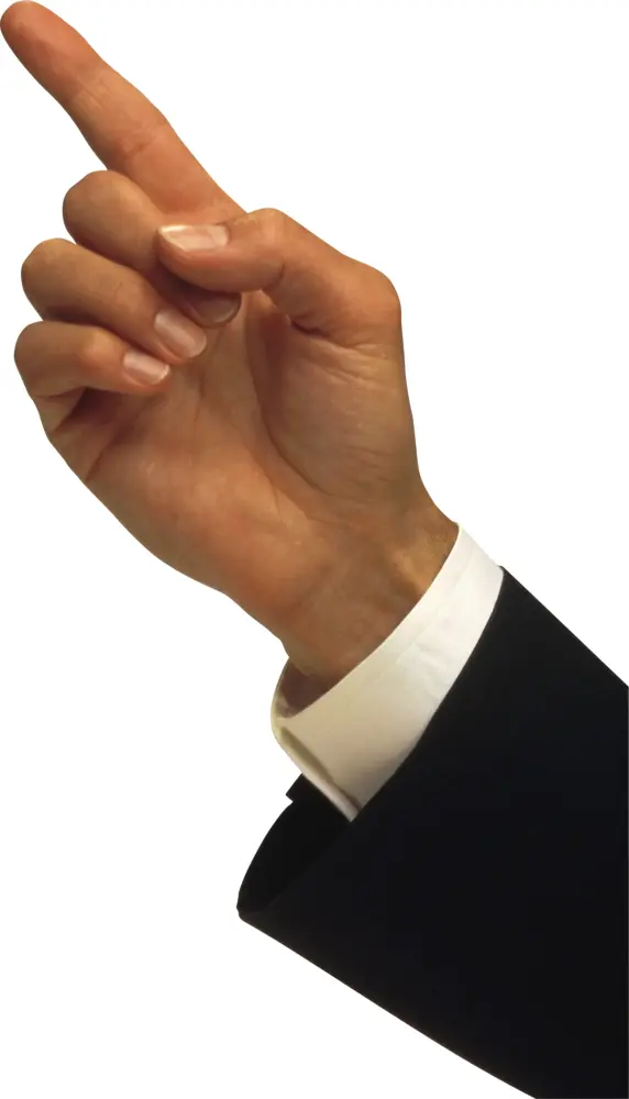 Hand Pointing Upwards