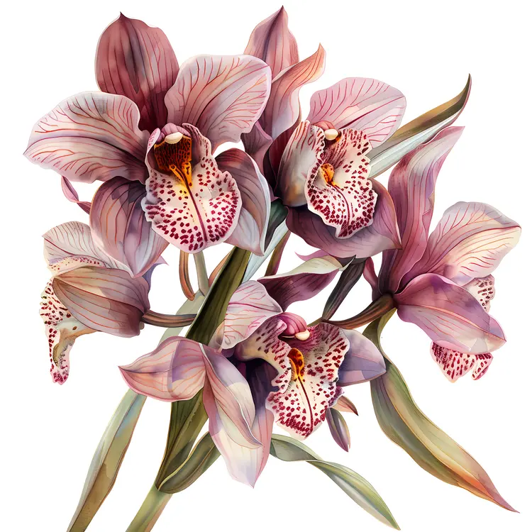 Graceful Cymbidium Orchids