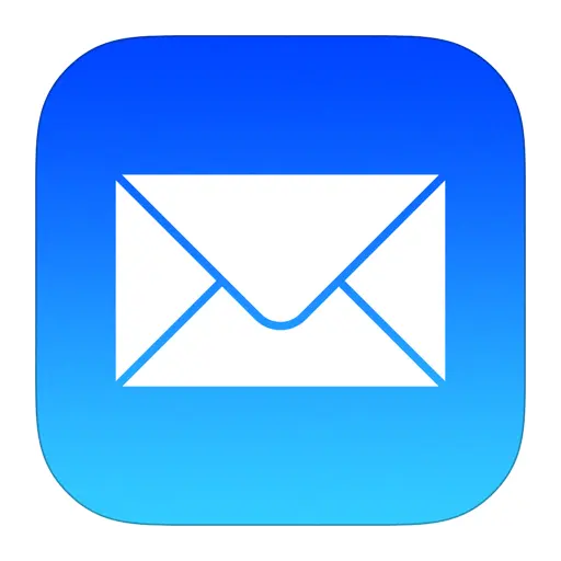 Blue Mail Icon for Email App
