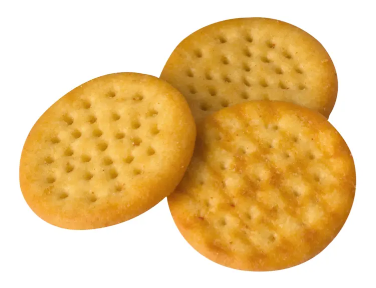 Round Crackers for Snack Time