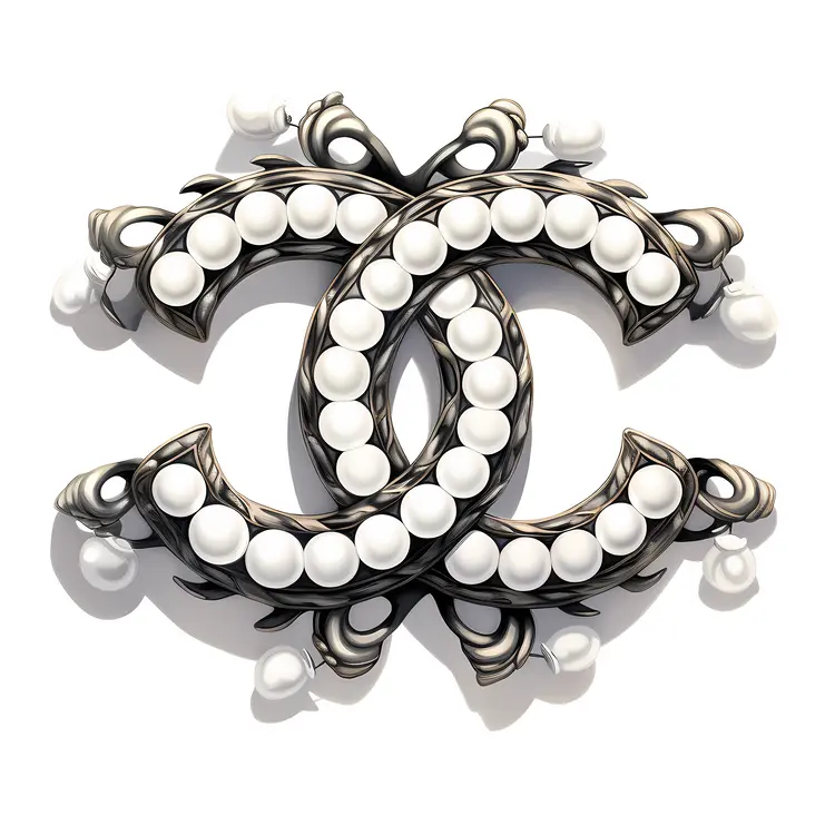 Logo with Pearls and Luxury Design