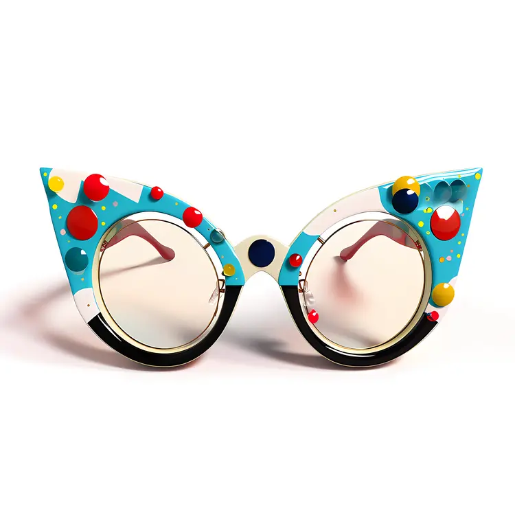 Colorful Cat-Eye Glasses for a Stylish Look