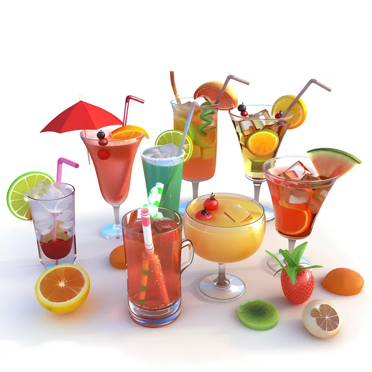 Colorful Summer Drinks