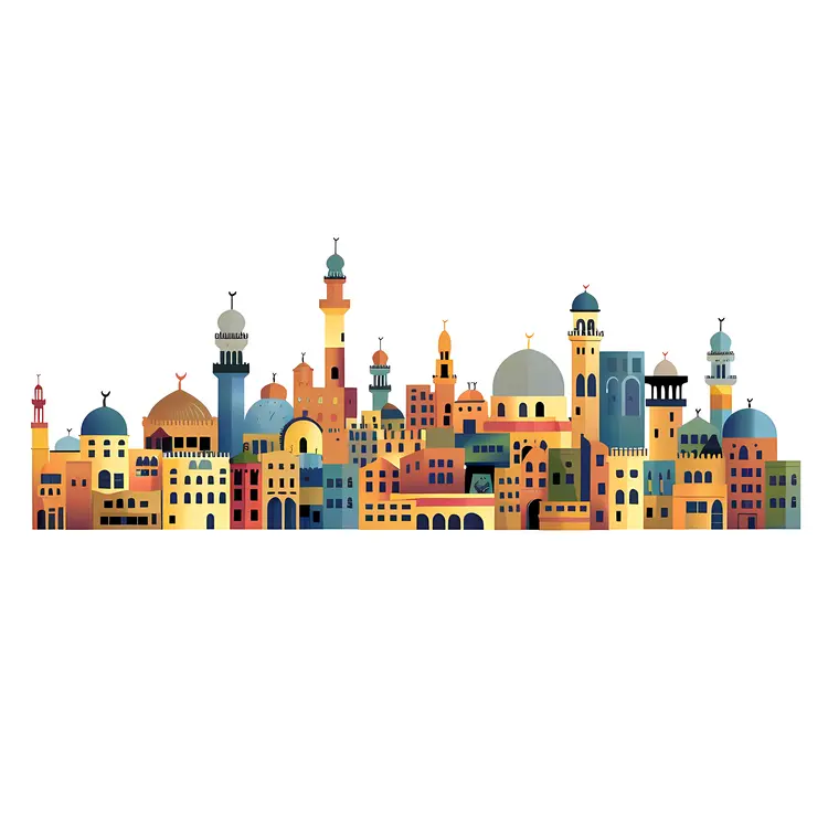 Traditional Middle Eastern Cityscape