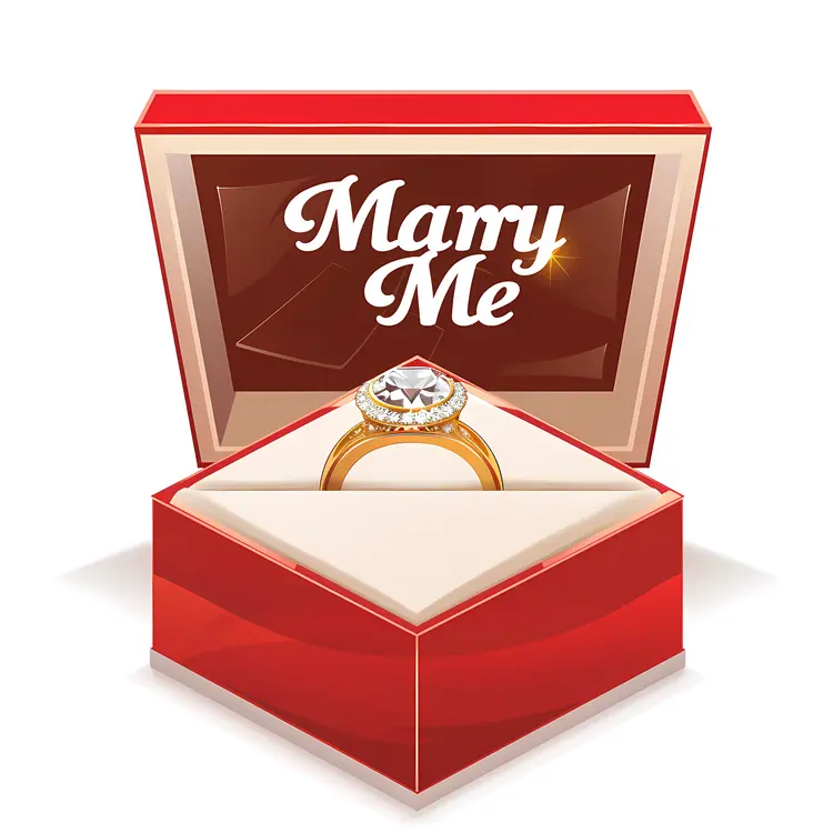 Marry Me with Ring in Box