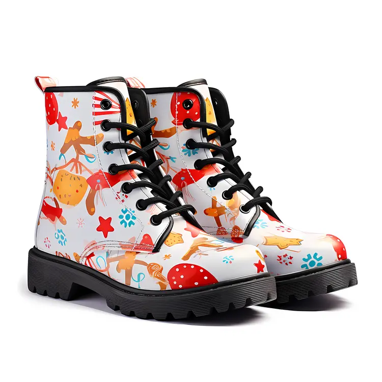 Colorful Animal Print Boots