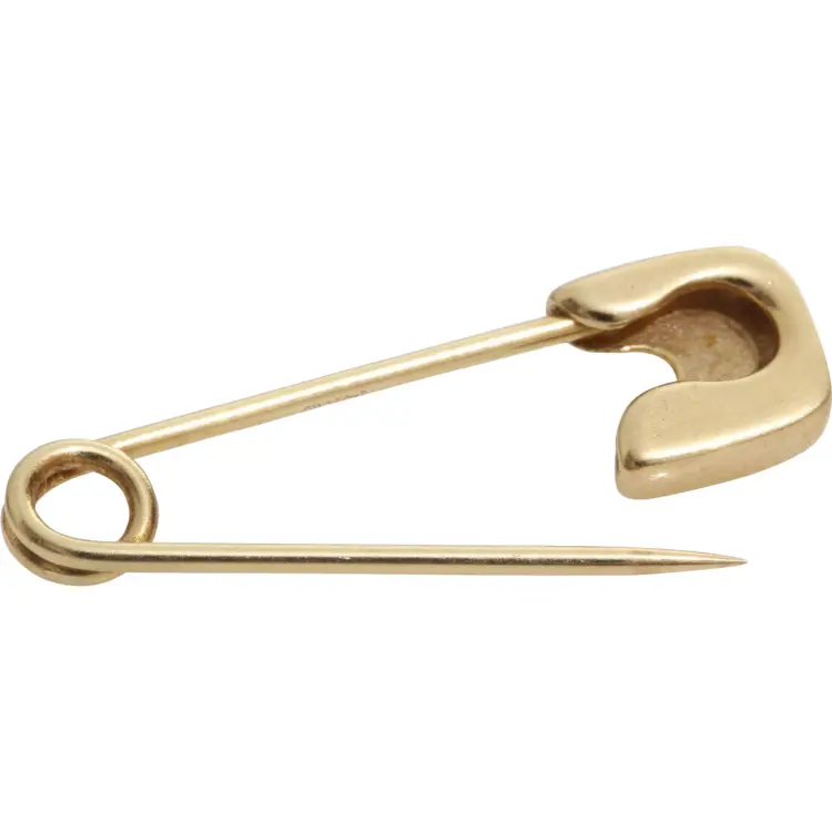 Gold Safety Pin for Clothing