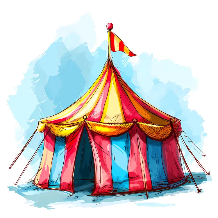 Colorful Circus Tent