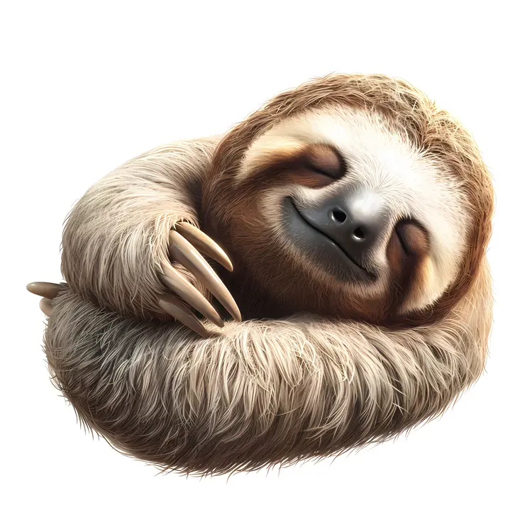 Peaceful Sleeping Sloth