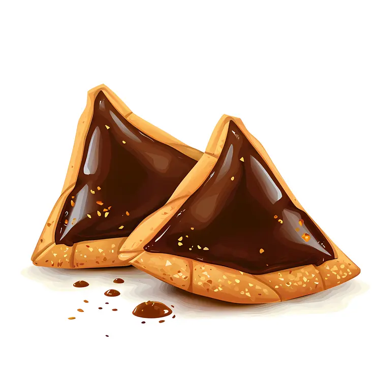 Chocolate Filled Triangle Pastries for Purim