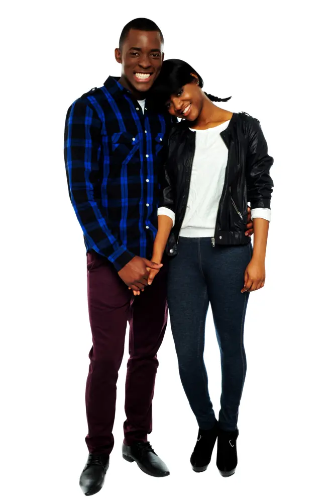 Happy Couple Holding Hands