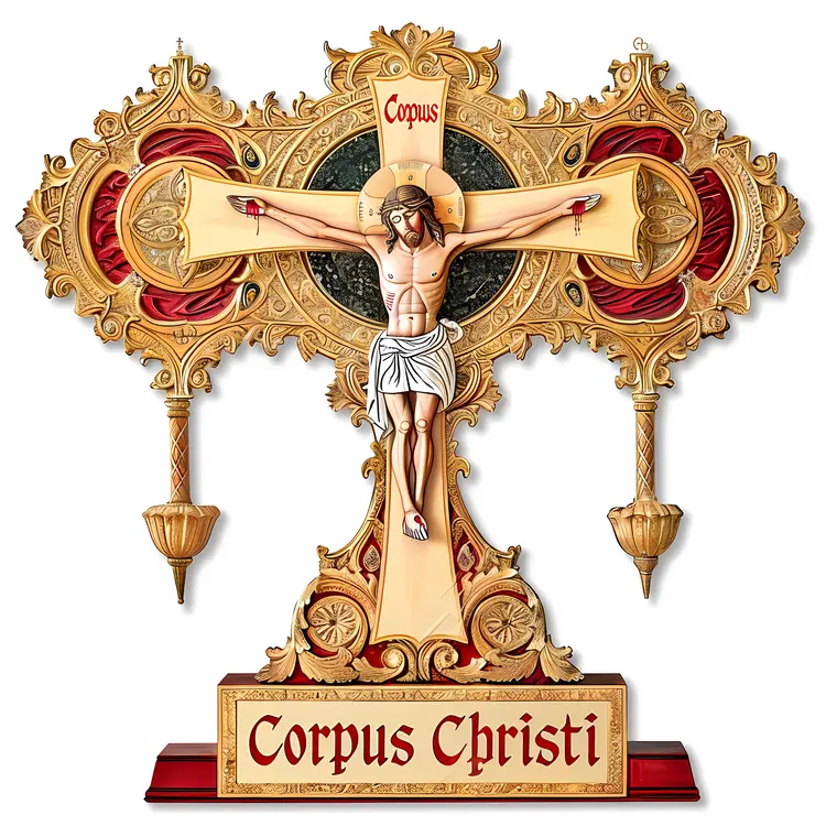 Corpus Christi Crucifix Ornament
