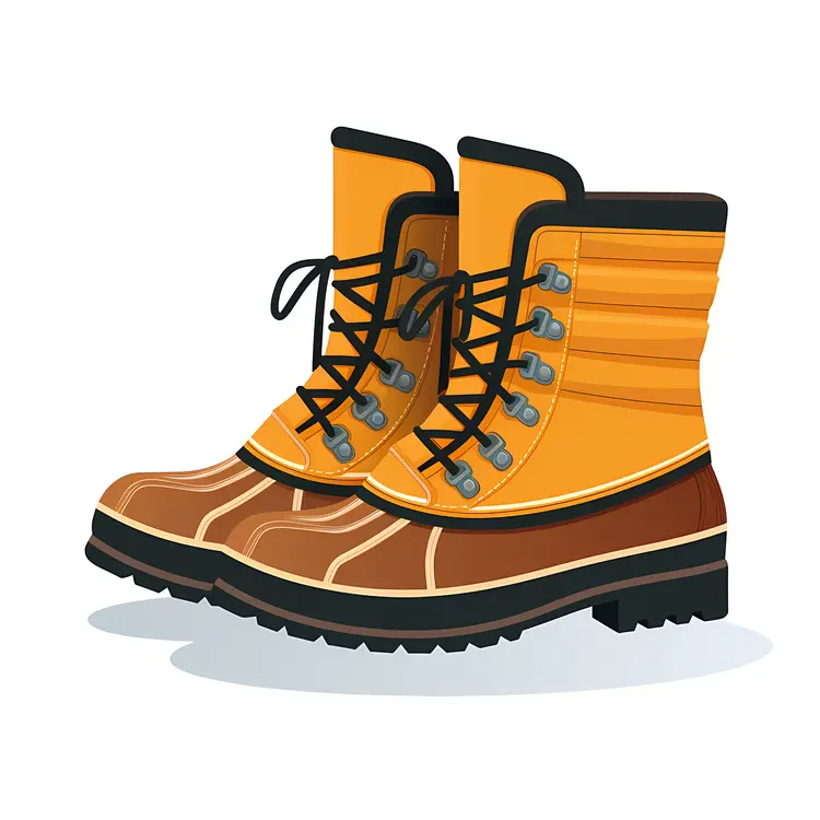 Yellow Snow Boots for Winter
