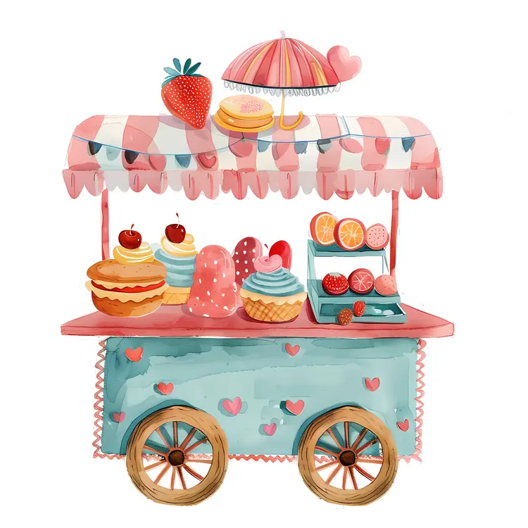 Colorful Sweet Cart