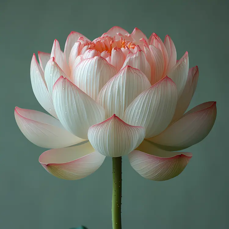Elegant Lotus Flower in Full Bloom