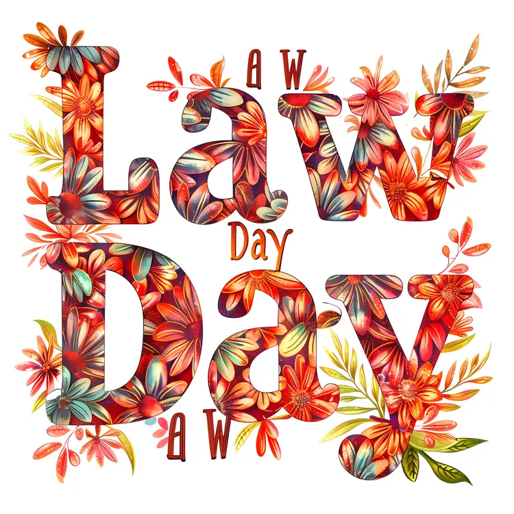 Floral Law Day Sign
