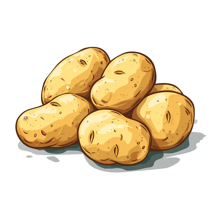 Six Potatoes Illustration