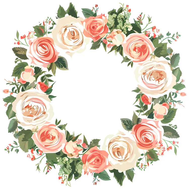 Rose Floral Wreath