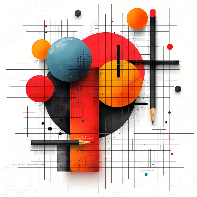 Abstract Geometric Shapes with Pencil