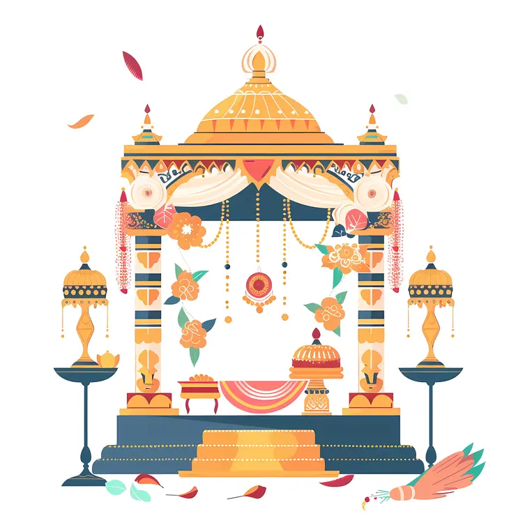 Decorated Wedding Mandap