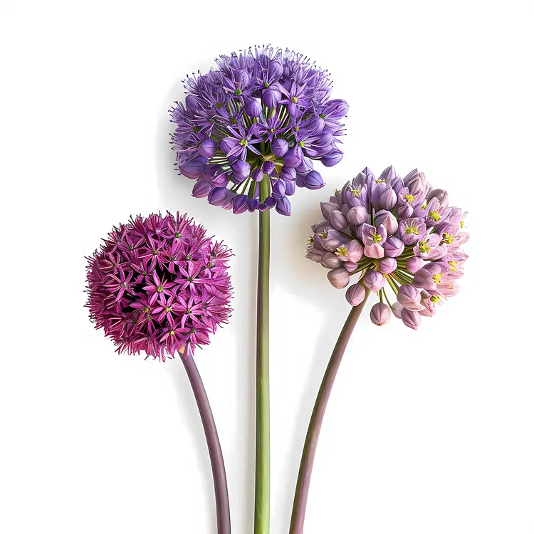 Beautiful Purple Allium Flowers