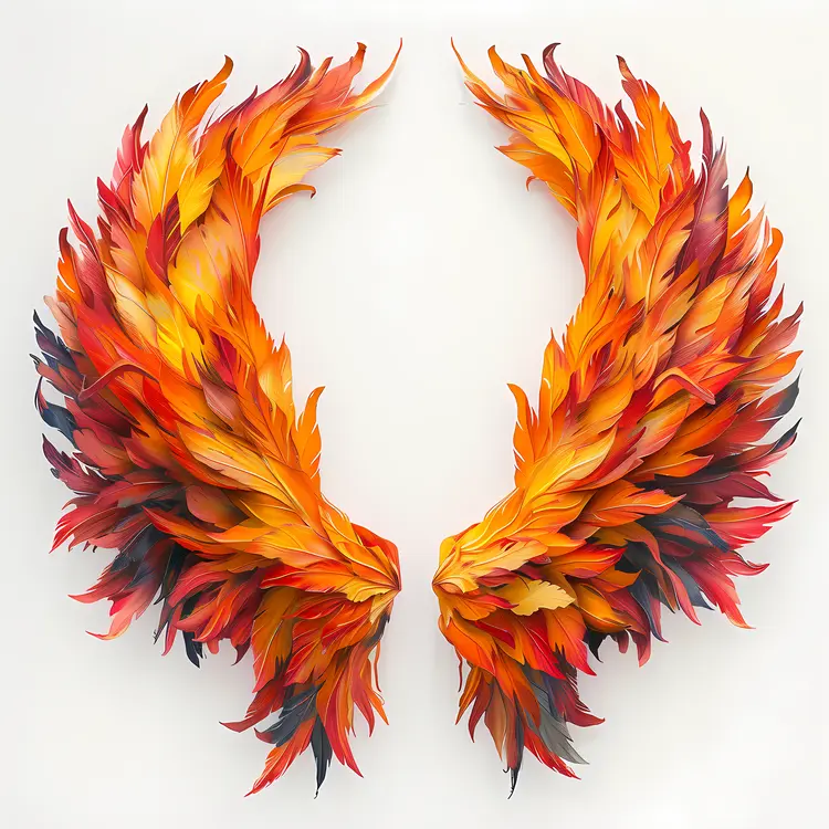 Fiery Feathered Wings