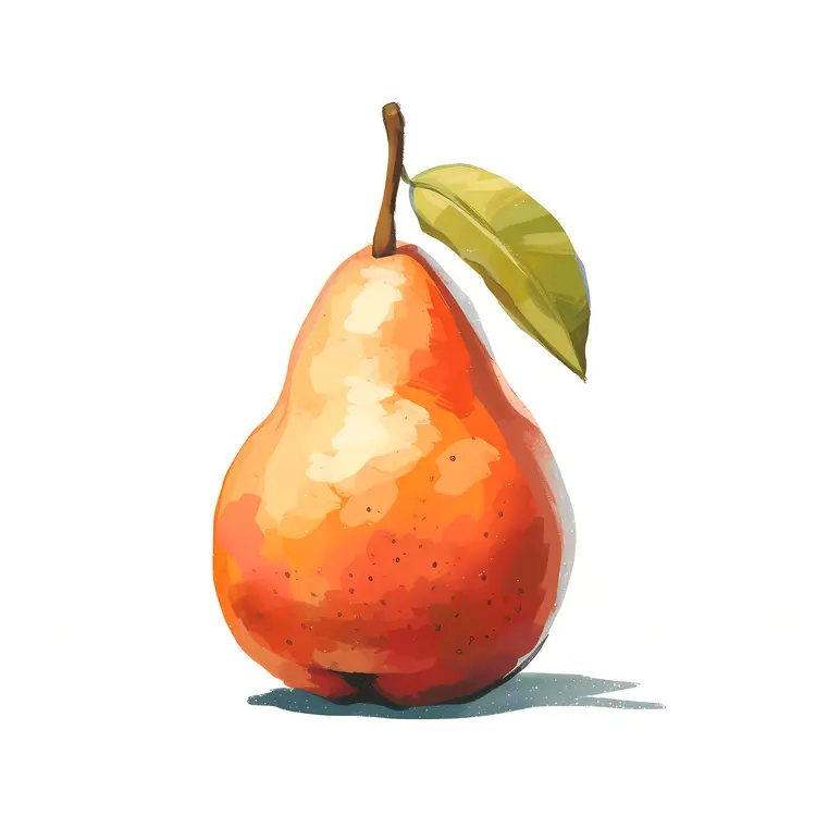 Red Pear Illustration