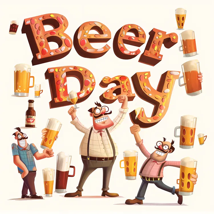 Cartoon Beer Glasses