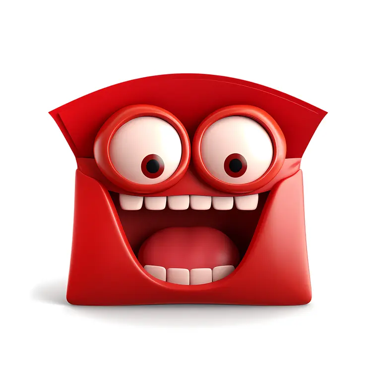 Red Envelope with Happy Face