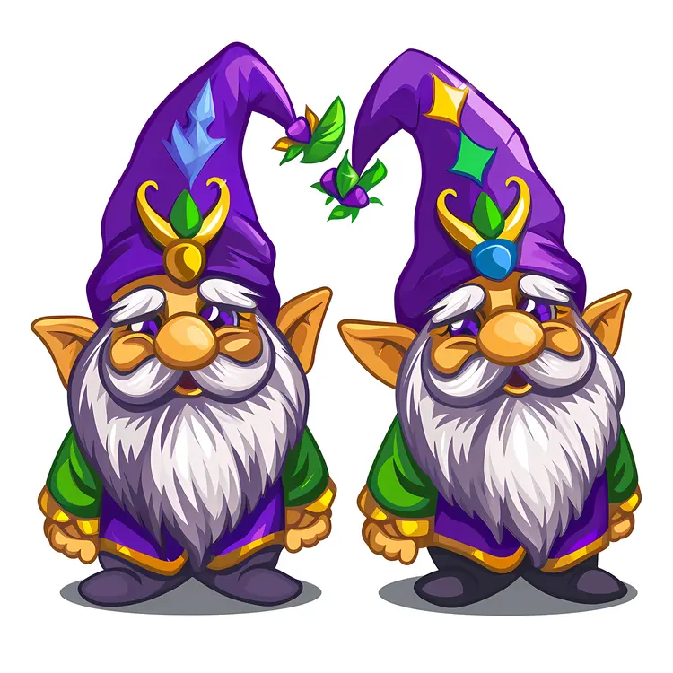 Purple Hat Gnomes with Beards