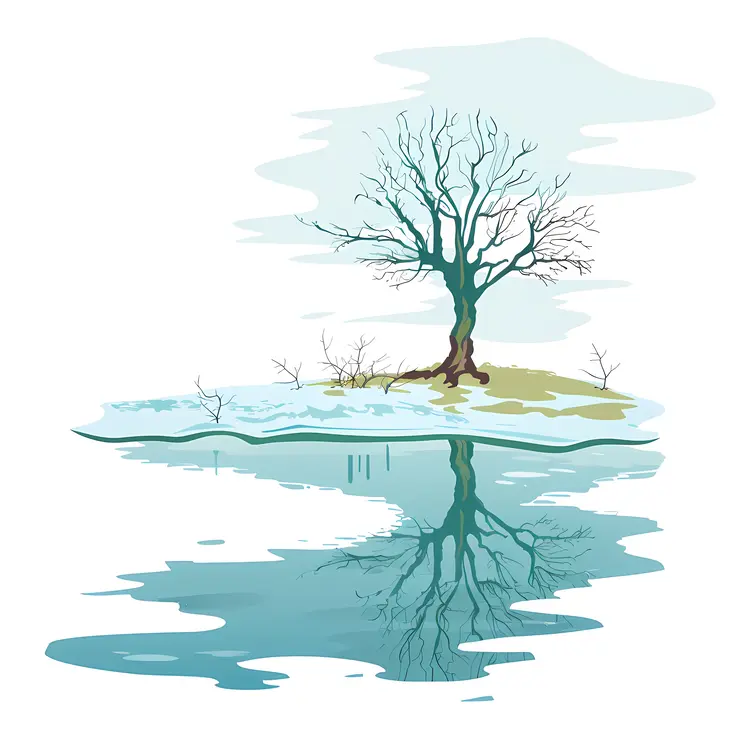 Tree and Reflection Landscape