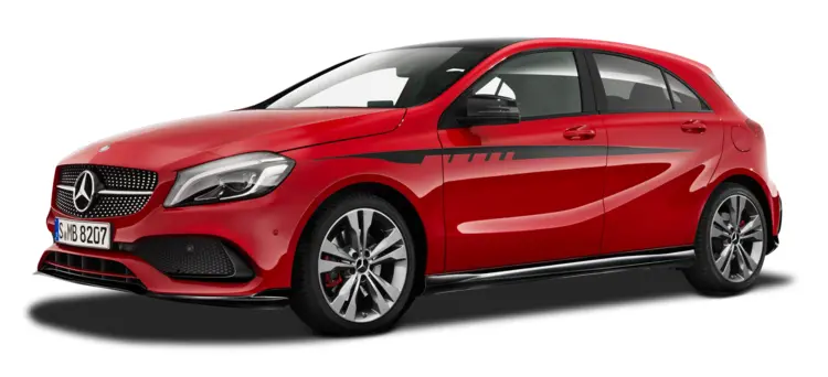 Red Mercedes-Benz Luxury Car
