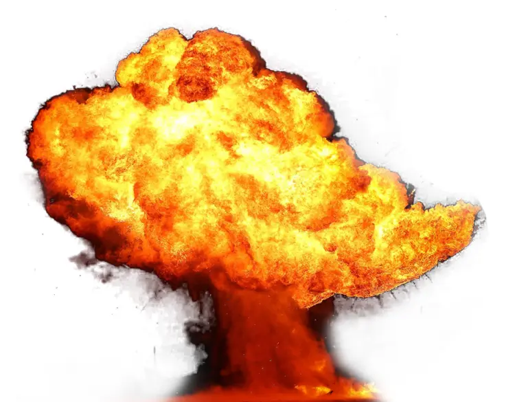 Large Fire Explosion