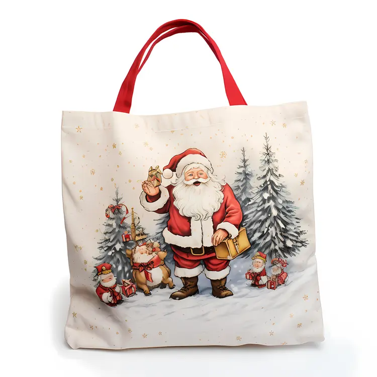Santa Claus Christmas Tote Bag
