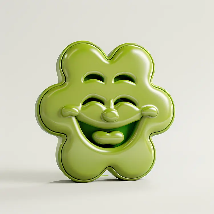 Smiling Clover Face