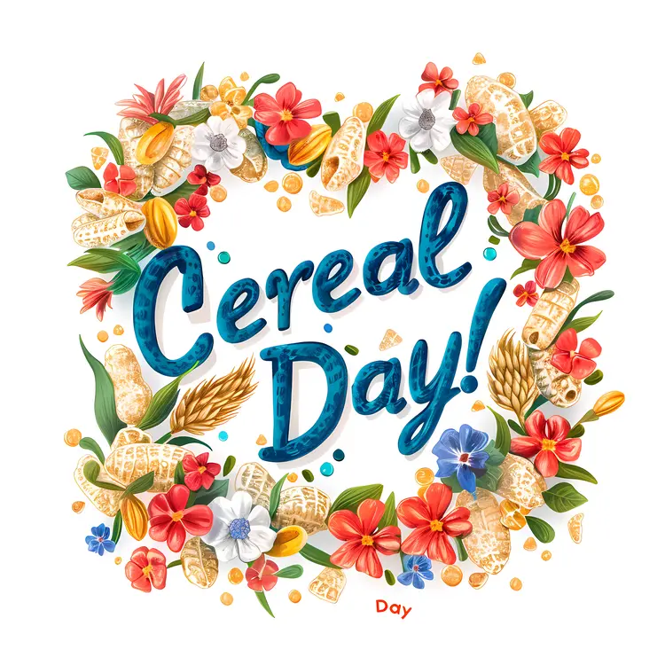 Cereal Day Celebration with Flowers