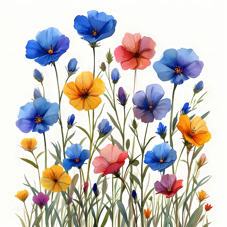 Colorful Flowers in Bloom