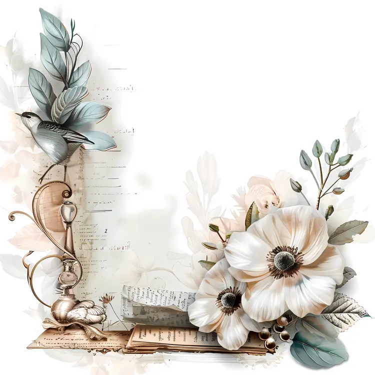 Floral and Bird Still Life