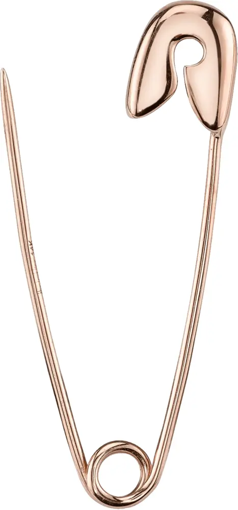 Open Rose Gold Safety Pin