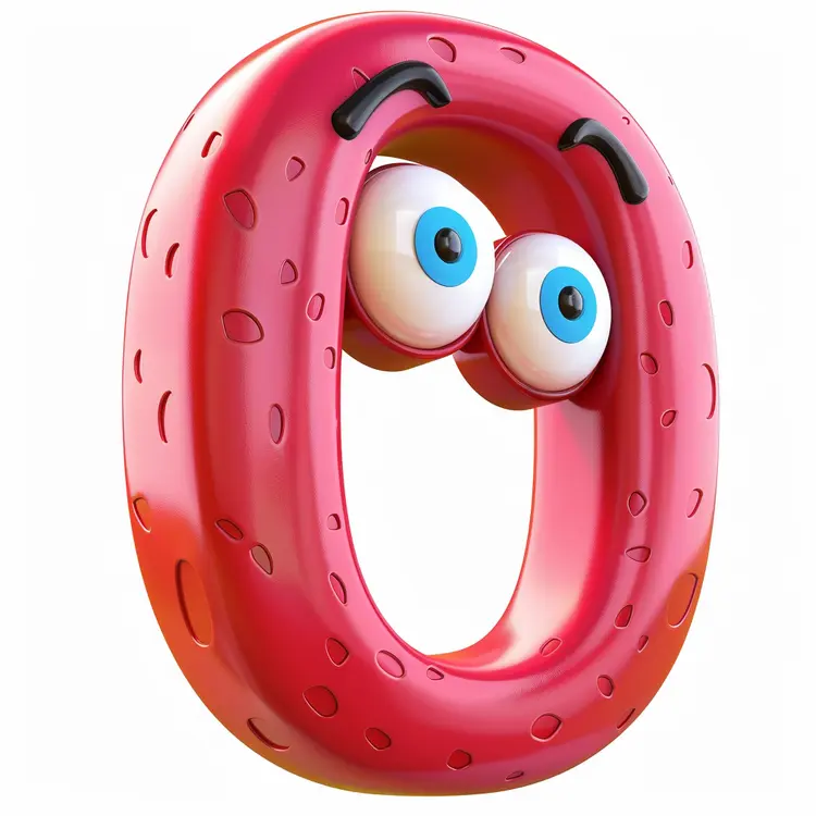Red Zero with Cartoon Eyes