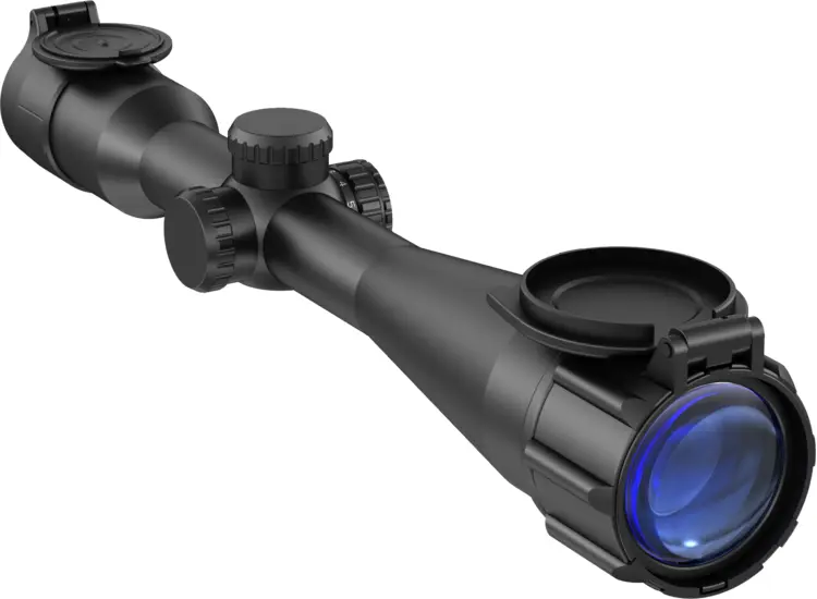 Black Rifle Scope with Lens Covers