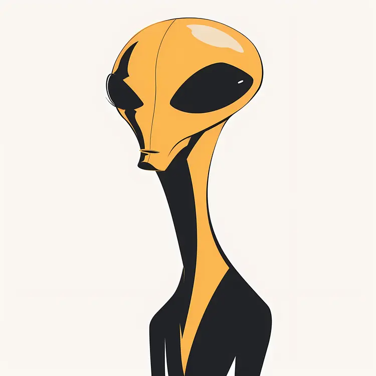 Stylized Alien Character Illustration