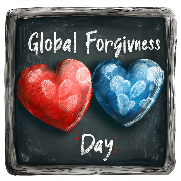 Global Forgiveness Day with Heart Illustration