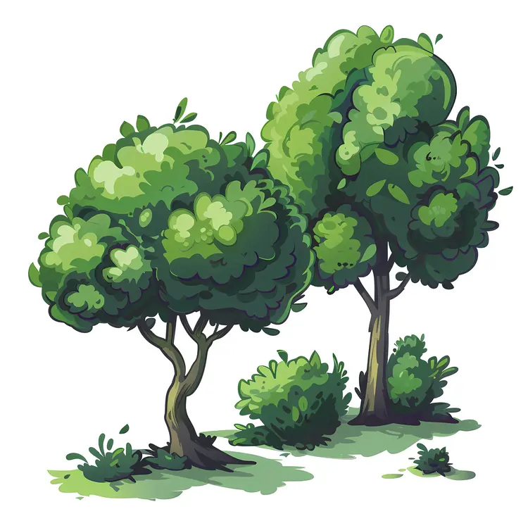Lush Green Trees