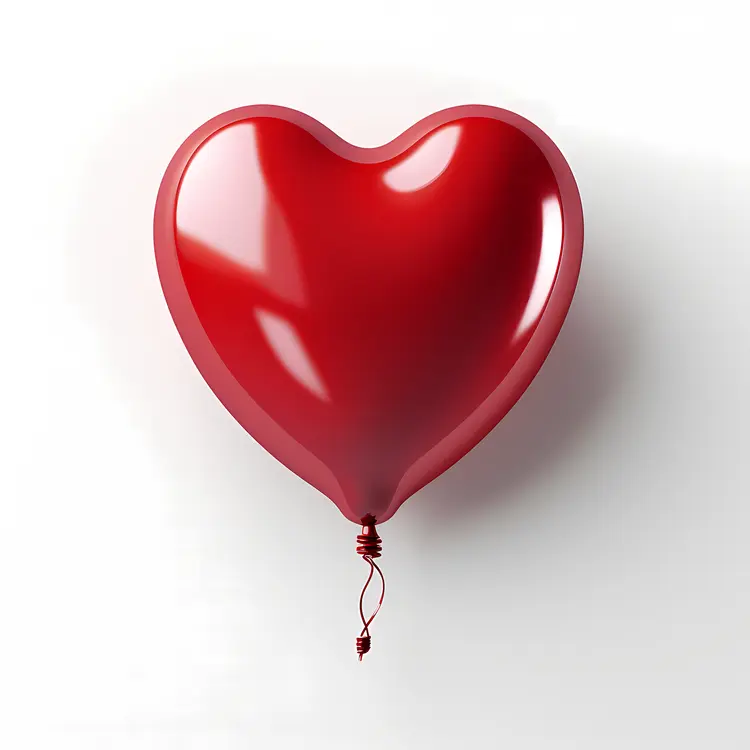 Red Heart Balloon for Valentine's Day