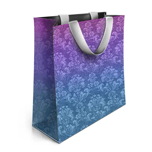 Patterned Shopping Bag with Handle
